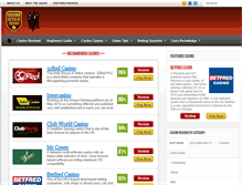 Tablet Screenshot of casinoreviewsquad.com